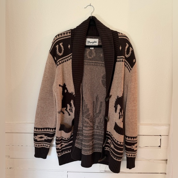 Wrangler Grandpa Western Cardigan Sweater - Picture 3 of 7